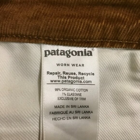 Patagonia Worn Wear Corduroy Pants Size 24 (US 00) Saddle Brown Straight Leg - Picture 6 of 7